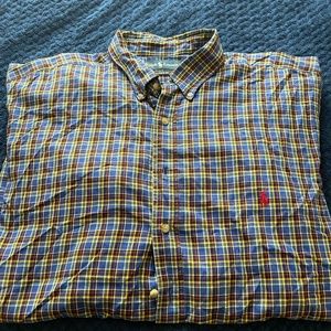 Men's Ralph Lauren Classic Fit Long Sleeved Button Down Dress Shirt Size 2XLT